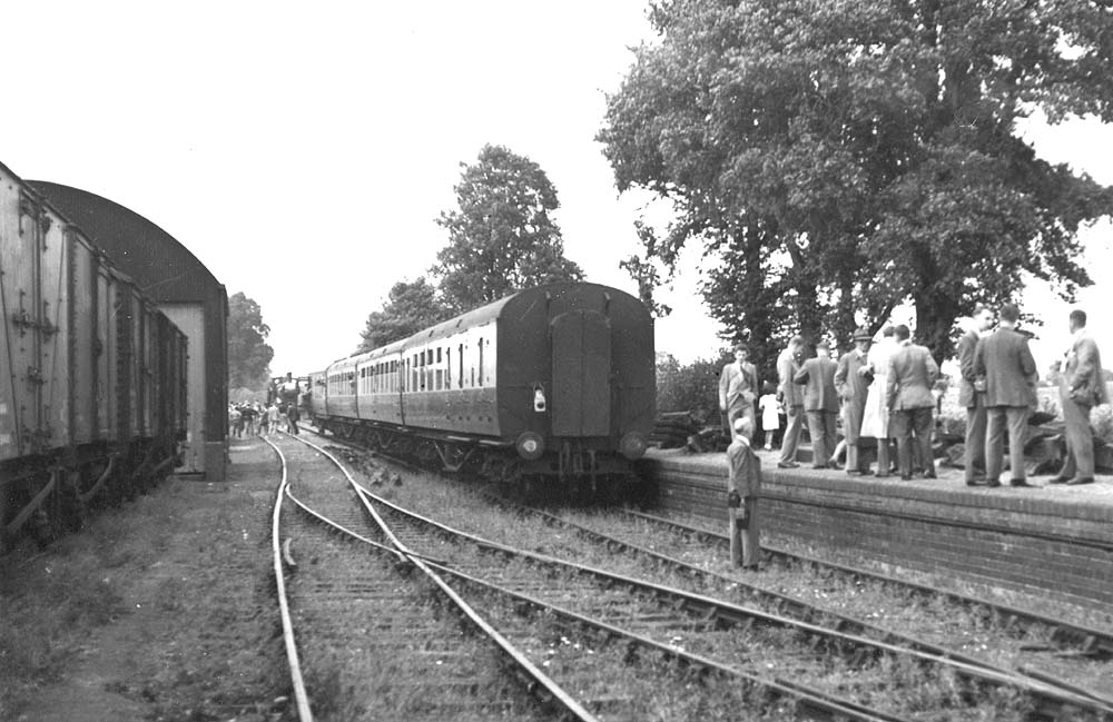 ShipstononStour Station View of a railway enthusiasts visiting the