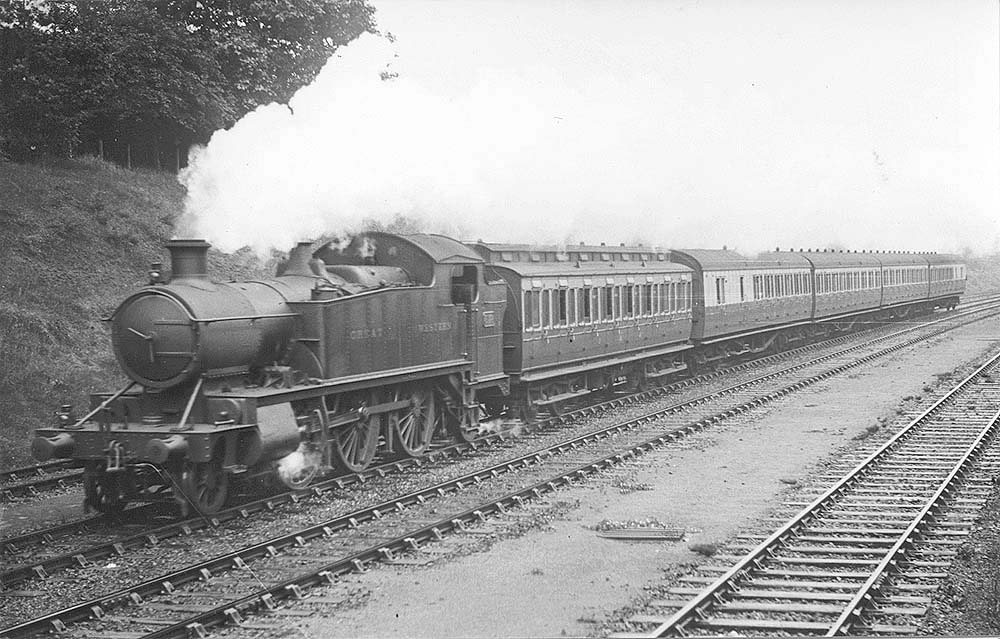 GWR 2-6-2T 31xx Class No 3138 is seen approaching Tyseley station on a down local passenger working