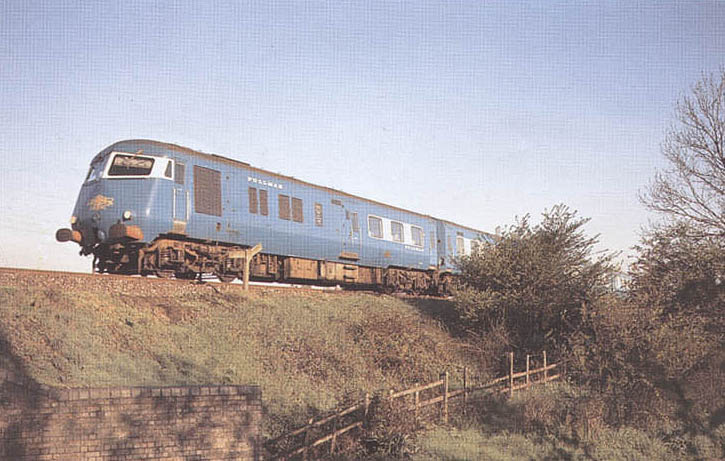 The 'Blue' Pullman on the 7:00am Wolverhampton Low Level to Paddington service on 9th May 1963