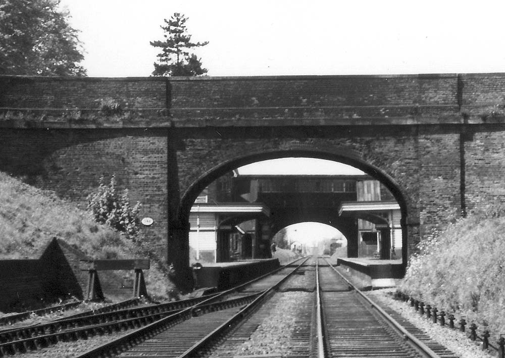 Close up showing how compact the original 1884 Hampton in Arden station was compared to the version rebuilt at the time of electrification of the line
