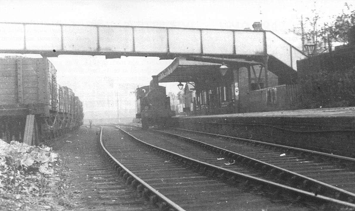 Harborne Station View Of An Unidentified Ex LNWR Locomotive Standing At Harborne Station In