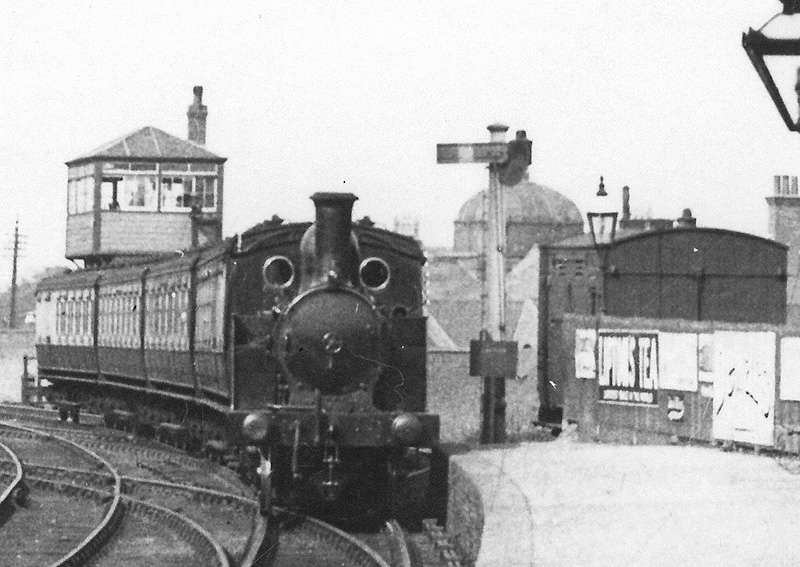 Harborne Station Close Up Showing An Unidentified LNWR T Locomotive Arriving At Harborne