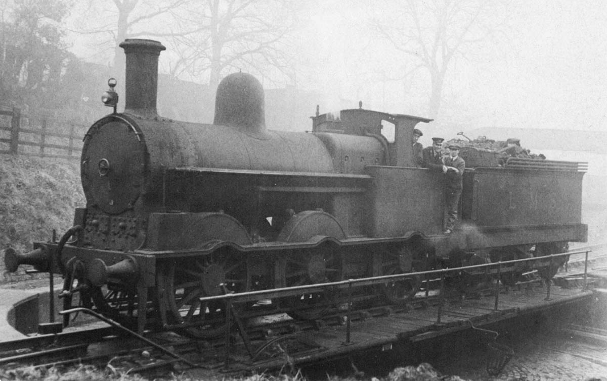 Harborne Station An Unidentified LNWR Cauliflower Is Turned On The Foot Turntable