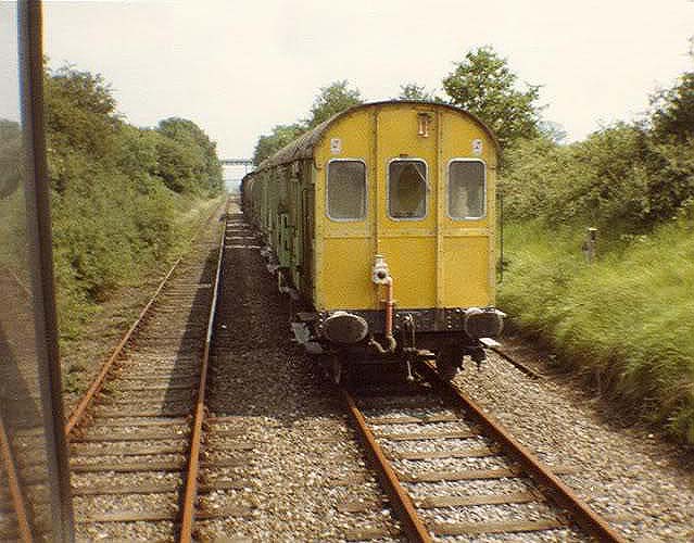 A converted Southern Region scenery van most likely being used as the lead vehicle in a weed killing train