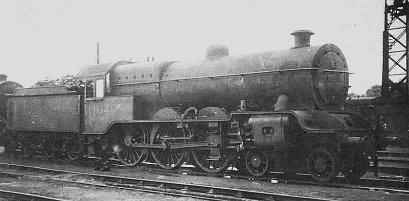 LMS built 'Dreadnought Class No 10468 stands on one of the roads near Nuneaton's ash plant on 7th August 1934
