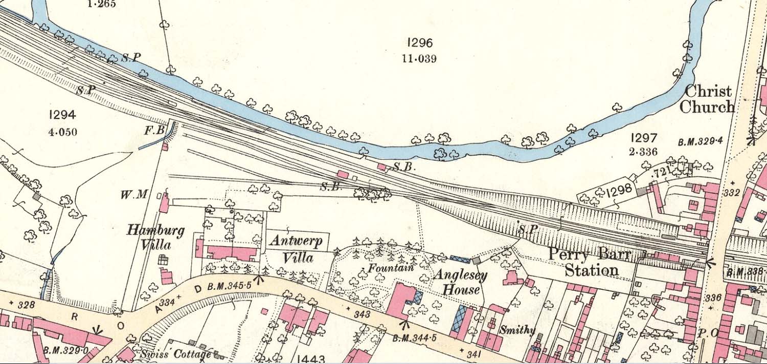 Perry Barr Station An Twenty Five Inch To The Mile Ordnance Survey Map Of Perry Barr Goods