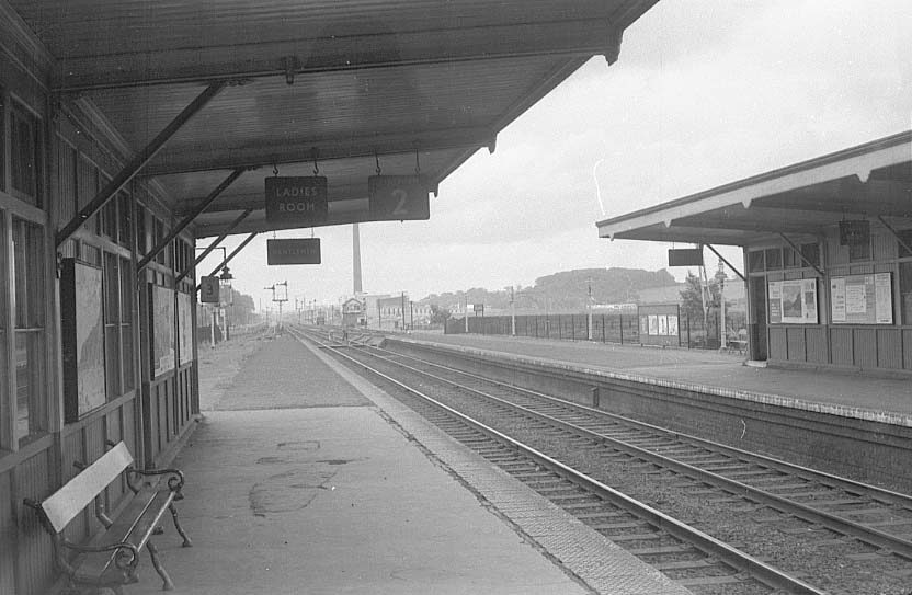 Castle Bromwich Station: Looking Along The Station's Up Platform Which 