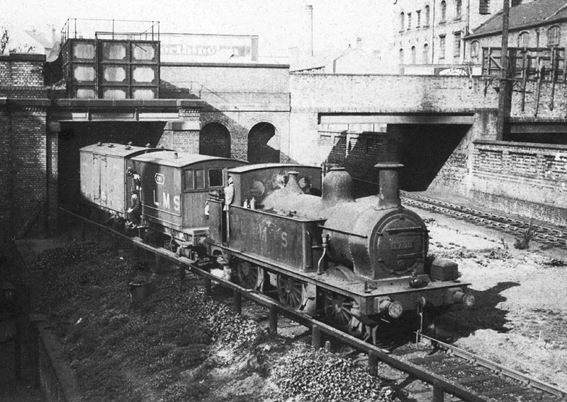 Ex-MR 1F 0-6-0T No 1700 is seen resting between shunting duties on the freight only line to Central Goods Yard