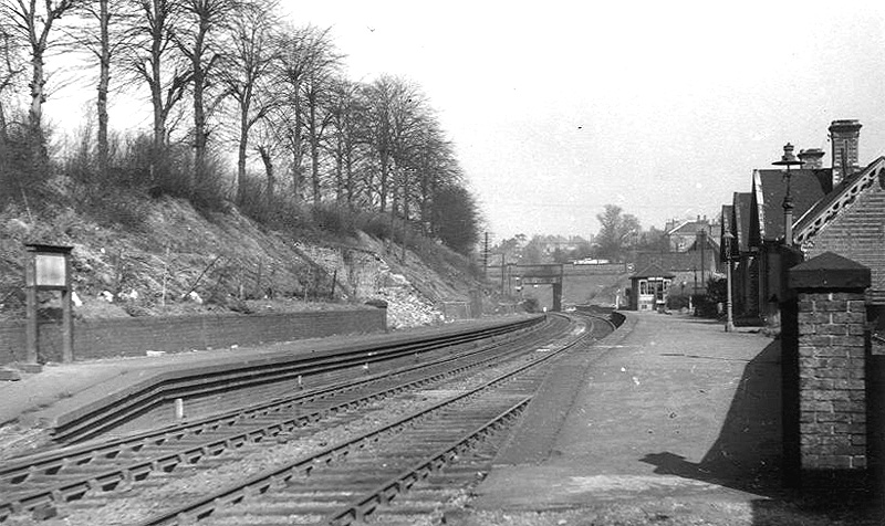 Looking towards Camp Hill from the Kings Norton end of the down platform some nine years after closure
