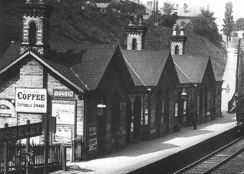 Close up of Moseley Station's principal passenger facilities which accommodate the booking office, waiting rooms and station master's office