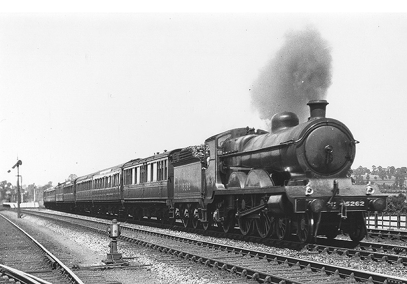 Ex-Great Central 4-4-2 Class C4/4 No 5262 passes through Braunston & Willoughby on an up express circa 1928