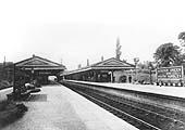Looking towards Birmingham Snow Hill with the relef down and up platforms on the left and the main down and up platforms on the right