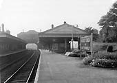 Looking towards Birmingham along the station's No 2 platform which was located on the island platform between both of the 'main' lines