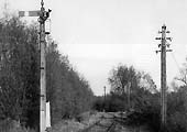 North Junction outer home signal situated some ten chains West of Edstone viaduct seen on 6th June 1953