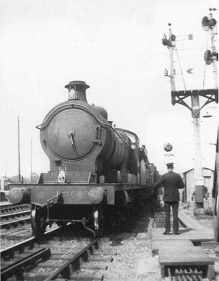 Ex-ROD 2-8-0 No 3048 is about to surrender the single line staff for the Hatton – Claverdon - Bearley section