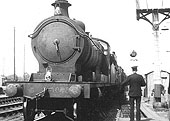 Ex-ROD 2-8-0 No 3048 is about to surrender the single line staff for the Hatton � Claverdon - Bearley section