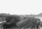 View from Bearley North Junction Signal Box looking towards Birmingham