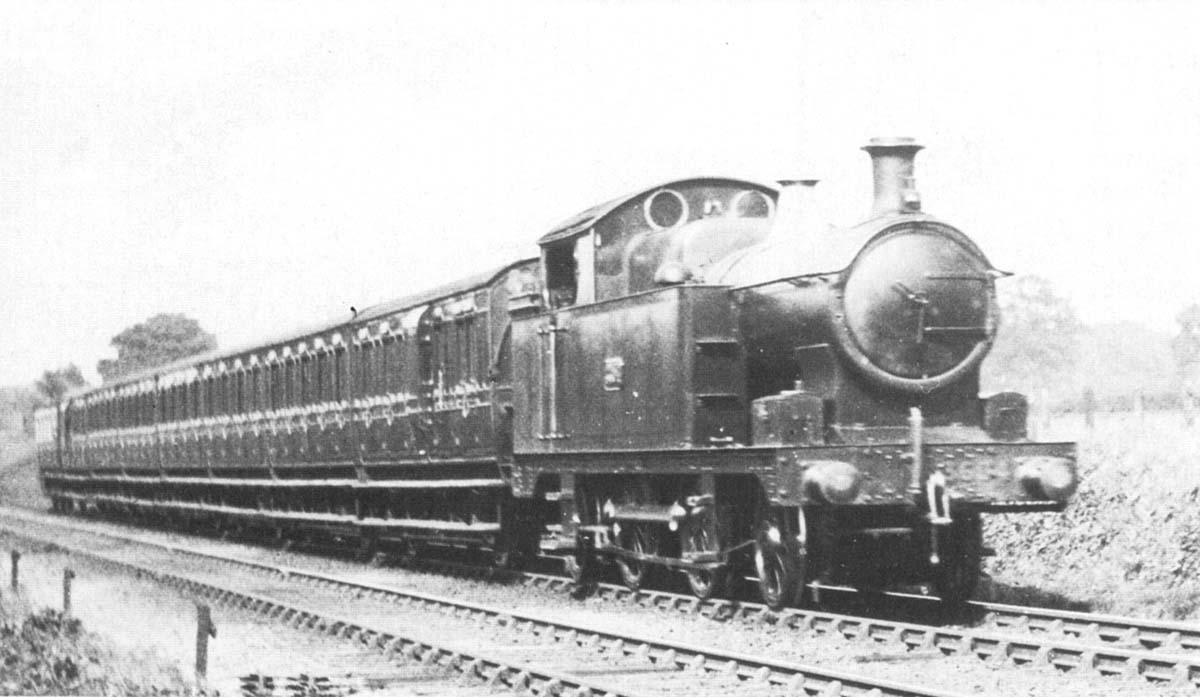 Great Western Railway 2-4-2T 36xx class No 3604 with a class B headcode denoting a local suburban passenger service