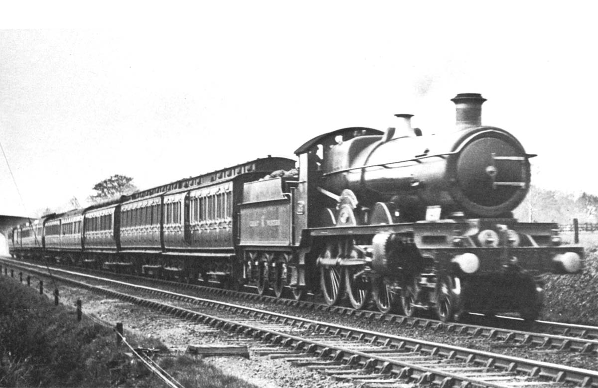 Great Western Railway 40xx or �Star� class 4-6-0 No 4023 �King George� with a class A headcode on the 2:45 p.m. Snow Hill to Paddington express