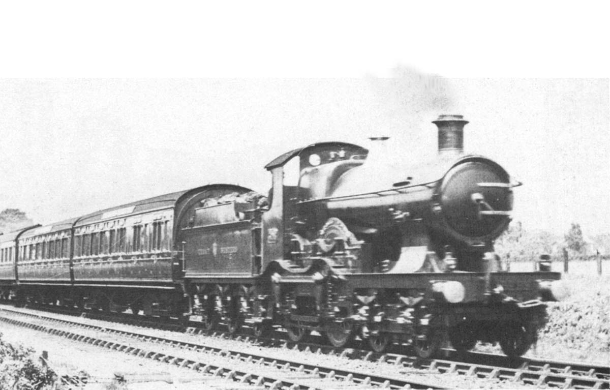 Great Western Railway �Badminton� class 4-4-0 No 3298 'Grosvenor' at Bentley Heath with the 12:07 pm Snow Hill to Paddington express on 26th September 1911