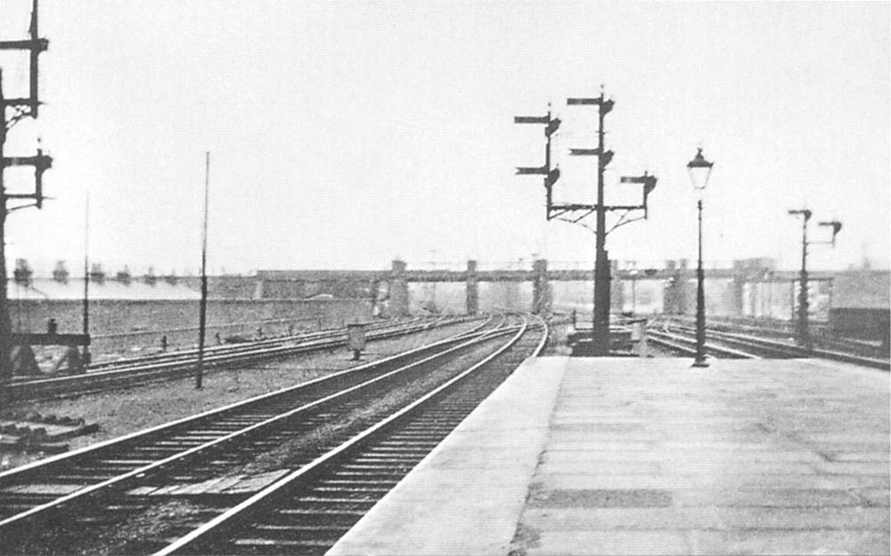 Looking South towards Leamington with the bridge carrying the Midland Railways' Washwood Heath to Camp Hill line in the distance