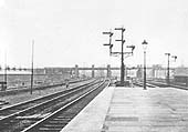 Looking South towards Leamington with the bridge carrying the Midland Railways' Washwood Heath to Camp Hill line in the distance