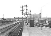 Looking towards Tyseley from the edge of the island platform that served the relief lines at Bordesley Station