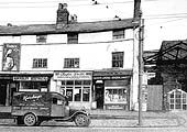 Pre-war photograph showing the redundant High Street entrance to the original Bordesley station