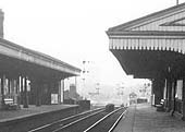 Close up showing the far end of the station and the overbridge girders which spanned Coventry Road