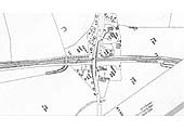 An 1923 25 inches to the mile Ordnance Survey Map showing Claverdon Station and the single siding goods yard