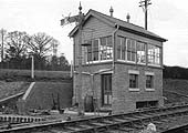 View of the new GW type 12a Signal Box which was built to control the new signalling and the goods loop points