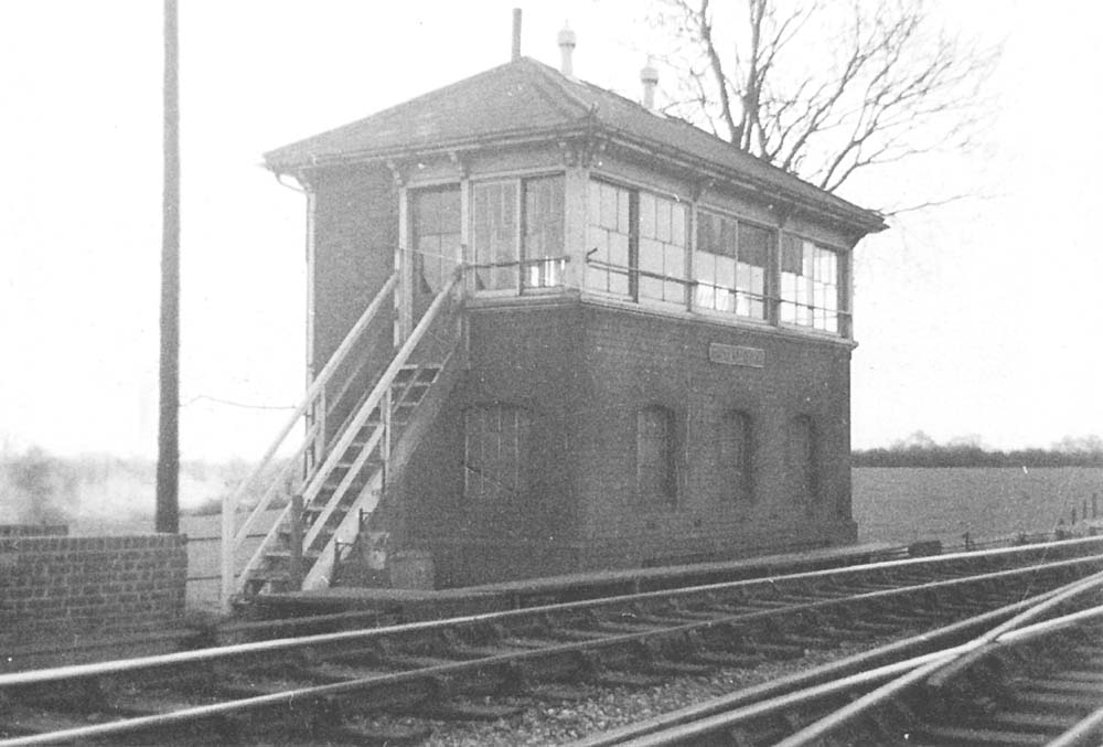View of Danzey for Tanworth station's signal box which lay at the Birmingham end of the station on the down side opposite the goods yard
