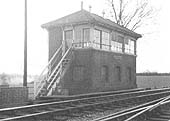 View of Danzey for Tanworth station's signal box which lay at the Birmingham end of the station on the down side opposite the goods yard