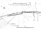 Close up showing footpaths and rights of way in relation to the North Warwickshire line near Rudhall's Reins