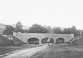 View of the completed Umberslade bridge not long after the North Warwickshire line opened in 1908