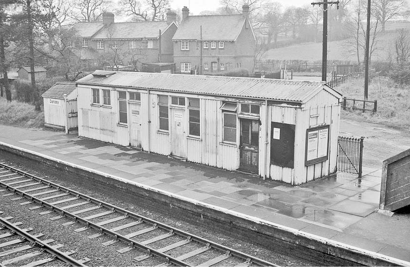 An elevated view of the original station building formed by utilising prefabricated modular units