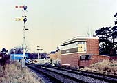 Another view of the now closed Evesham Road Crossing signal box and the crossing it still replaced for the occasional engineering train