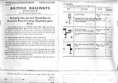 BR Signalling Notice No 4208 issued to identify the changes taking place south of Stratford on 24th-25th April 1960