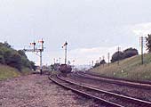 Close up showing the single line retained to run on the former SMJ route for MOD traffic to Kineton