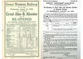 Public Handbill detailing services and a Signalling Notice detailing the changes at Great Alne