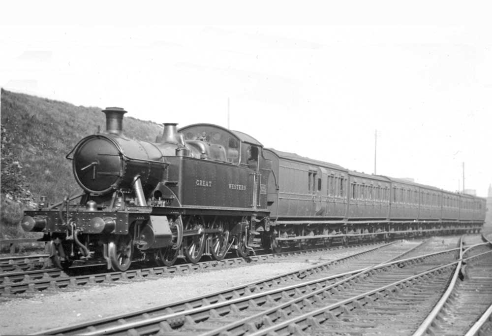 GWR 2-6-2T No 4559 is seen on the down fast passing Handsworth Junction with six-wheeled coaching stock