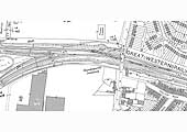 A 1937 25 inches to the mile Ordnance Survey Map of Handsworth Junction showing a Halt on the Wolverhampton line