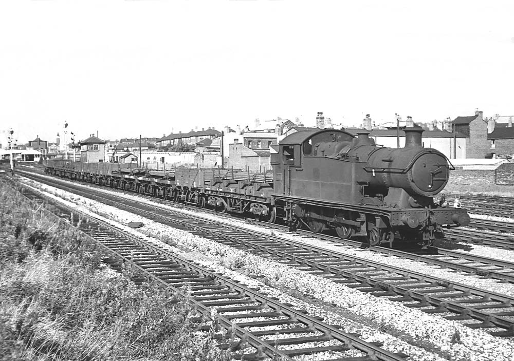 Ex-GWR 0-6-2T 56xx Class No 5606 passes through Handsworth and Smethwick station on an up goods on 26th September 1964