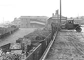 Official photograph taken in February 1933, showing the view along the loading wharf and the original Goods yard