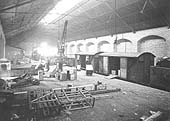 The inside of the spacious Handsworth & Smethwick Goods Shed as seen in February 1933