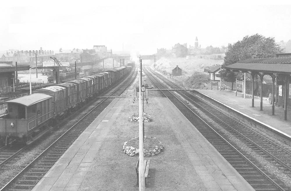 British Railways 4-6-0 Castle class No 7026 �Tenby Castle� passes through Handsworth & Smethwick Station on the down main line in March 1958