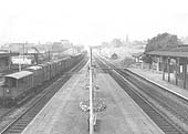 View from the centre of the station footbridge towards Handsworth Junction on Monday 22nd June 1961