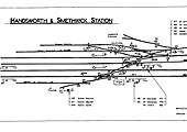 A low resolution version of the Signalling Diagram for Handsworth and Smethwick South Signal Box