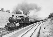 GWR 4-6-0 49xx 'Hall' class No. 4902 'Aldenham Hall' on a seven coach express