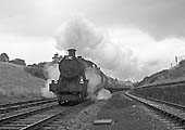 Ex-GWR 6959 Class 4-6-0 No 6966 'Witchingham Hall' climbs Hatton Bank with a Poole to Birkenhead service